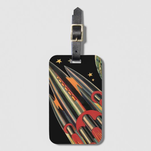  wetenschapsmaterij Scheepswerf door ruimtesterren Bagagelabel (Voorkant (verticaal))