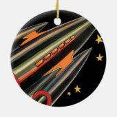  wetenschapsmaterij Scheepswerf door ruimtesterren Keramisch Ornament (Achterkant)