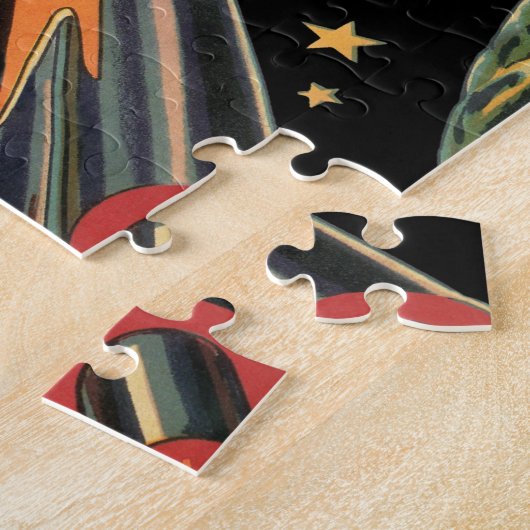 wetenschapsmaterij Scheepswerf door ruimtesterren Legpuzzel (Zijkant)