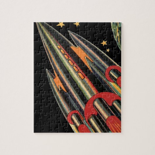  wetenschapsmaterij Scheepswerf door ruimtesterren Legpuzzel (Verticaal)