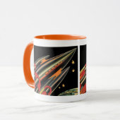 wetenschapsmaterij Scheepswerf door ruimtesterren Mok (Voorkant links)