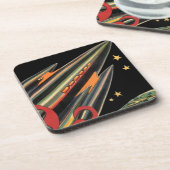 wetenschapsmaterij Scheepswerf door ruimtesterren Onderzetter (Linkerzijde)