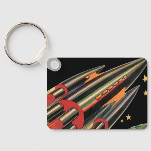  wetenschapsmaterij Scheepswerf door ruimtesterren Sleutelhanger (Achterkant)