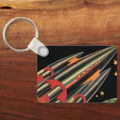  wetenschapsmaterij Scheepswerf door ruimtesterren Sleutelhanger (Achterkant)