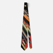 wetenschapsmaterij Scheepswerf door ruimtesterren Stropdas (Voorkant)