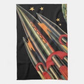 wetenschapsmaterij Scheepswerf door ruimtesterren Theedoek (Verticaal)