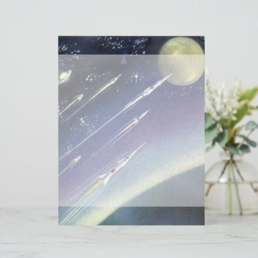  wetenschapsmatige raketten in de ruimte door Plan (Staand voorkant)