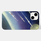  wetenschapsmatige raketten in de ruimte door Plan Case-Mate iPhone Case (Achterkant (horizontaal))
