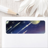 wetenschapsmatige raketten in de ruimte door Plan Etiket (Insitu)