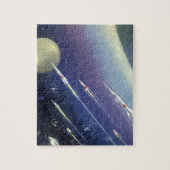  wetenschapsmatige raketten in de ruimte door Plan Legpuzzel (Verticaal)