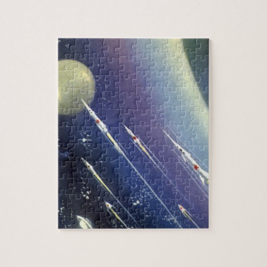  wetenschapsmatige raketten in de ruimte door Plan Legpuzzel (Verticaal)