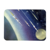 wetenschapsmatige raketten in de ruimte door Plan Magneet (Horizontaal)