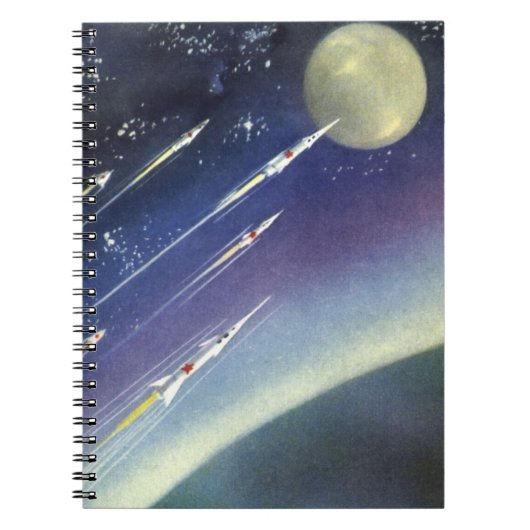  wetenschapsmatige raketten in de ruimte door Plan Notitieboek (Voorkant)