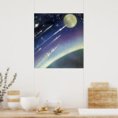  wetenschapsmatige raketten in de ruimte door Plan Poster (Keuken)