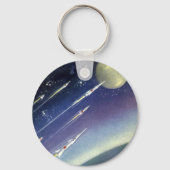 wetenschapsmatige raketten in de ruimte door Plan Sleutelhanger (Voorkant)