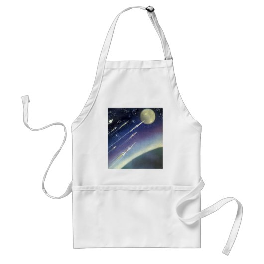  wetenschapsmatige raketten in de ruimte door Plan Standaard Schort (Voorkant)