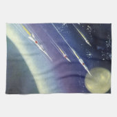 wetenschapsmatige raketten in de ruimte door Plan Theedoek (Horizontaal)