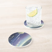  wetenschapsmatige raketten in de ruimte door Plan Zandsteen Onderzetter (Zijkant)