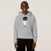 Wetenschapsmeisje, Afrikaans-Amerikaans meisje, we (Voorkant volledig)