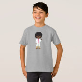 Wetenschapsmeisje, Afrikaans-Amerikaans meisje, we T-shirt (Voorkant volledig)