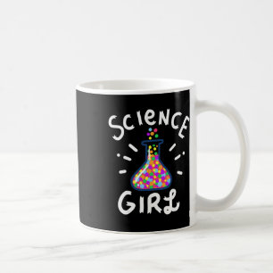 Wetenschapsmeisje scheikunde biologie student lera koffiemok