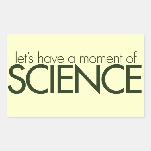 Wetenschapsmoment Rechthoekige Sticker (Voorkant)