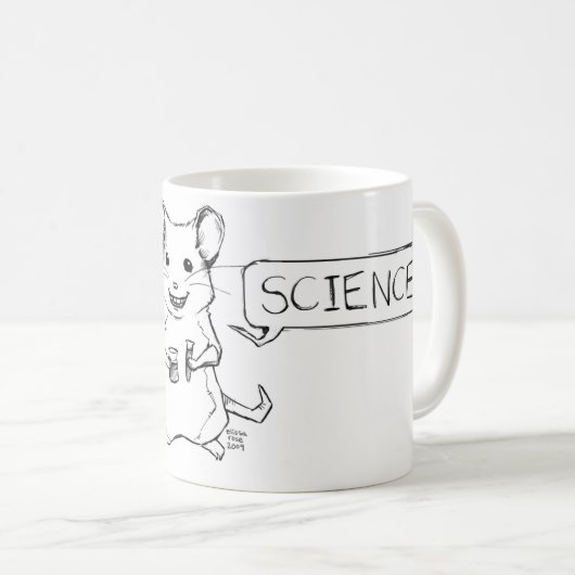 Wetenschapsmuis Mok! Koffiemok (Voorkant rechts)