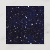 Wetenschapsnatuurkunde Ruimteuniverse monogram Vierkante Visitekaartje (Achterkant)