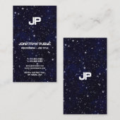 Wetenschapsnatuurkunde Ruimteuniverse monogram Visitekaartje (Voorkant / Achterkant)