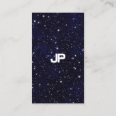 Wetenschapsnatuurkunde Ruimteuniverse monogram Visitekaartje (Achterkant)