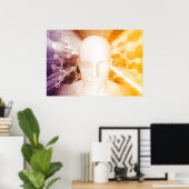 Wetenschapsonderzoek en -ontwikkeling poster (Thuiskantoor)