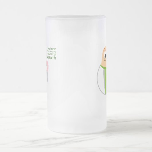 Wetenschapsonderzoeker in het laboratorium Bevorde Matglas Bierpul (Center)