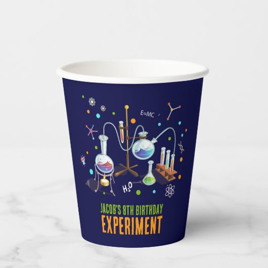 wetenschapspartij papieren bekers (Voorkant)