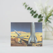  wetenschapspartijen met raketten briefkaart (Staand voorkant)