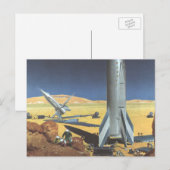  wetenschapspartijen met raketten briefkaart (Voorkant / Achterkant)
