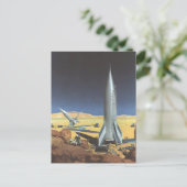  wetenschapspartijen met raketten briefkaart (Staand voorkant)