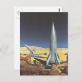  wetenschapspartijen met raketten briefkaart (Voorkant / Achterkant)