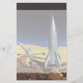  wetenschapspartijen met raketten briefpapier (Voorkant)