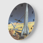  wetenschapspartijen met raketten grote klok (Hoek)