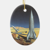 wetenschapspartijen met raketten keramisch ornament (Achterkant)