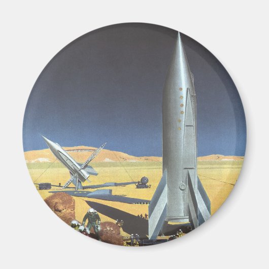 wetenschapspartijen met raketten magneet (Voorkant)