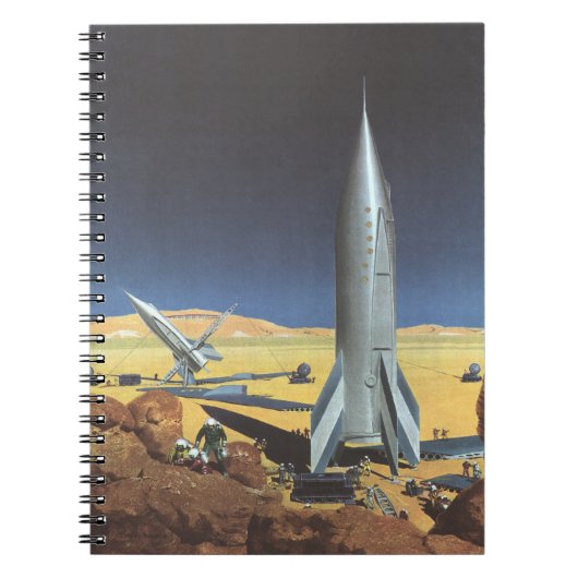 wetenschapspartijen met raketten notitieboek (Voorkant)
