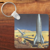  wetenschapspartijen met raketten sleutelhanger (Voorkant)