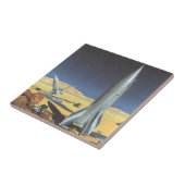  wetenschapspartijen met raketten tegeltje (Zijkant)