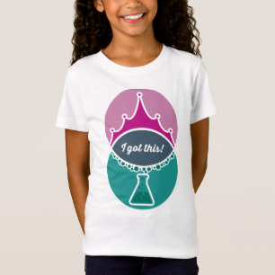 Wetenschapsprinses (gedempt) Meisjes Shirt