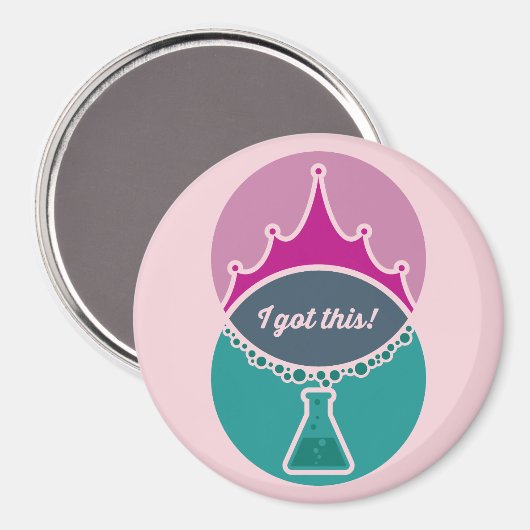 Wetenschapsprinses (Muted) Magnet (Voorkant / Achterkant)