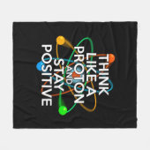 Wetenschapsquote Moderne Leuke Inspirerende Spreuk Fleece Deken (Voorkant (Horizontaal))