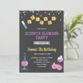Wetenschapsslumber-verjaardagsfeest Kaart (Staand voorkant)