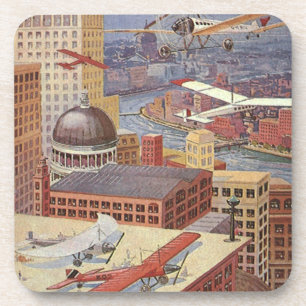 Wetenschapsstad, Victoriaans Steam Punk Bier Onderzetter