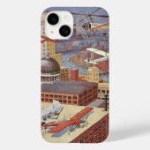  Wetenschapsstad, Victoriaans Steam Punk Case-Mate iPhone Case (Achterkant)